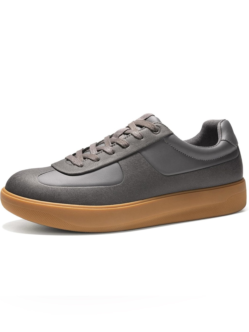 Bruno Marc Men's Dark Grey Smart Casual Sneaker with Gum Sole CityVerse SIZE 11